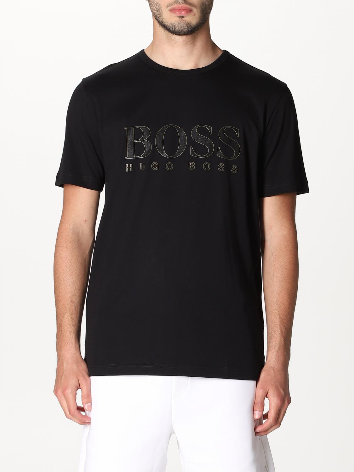 HUGO: Boss T-shirt with logo Black Hugo t-shirt