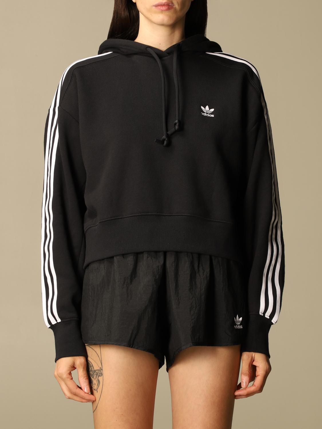 ADIDAS ORIGINALS sweatshirt with logo Black Adidas Originals sweatshirt GN2890 online at GIGLIO.COM