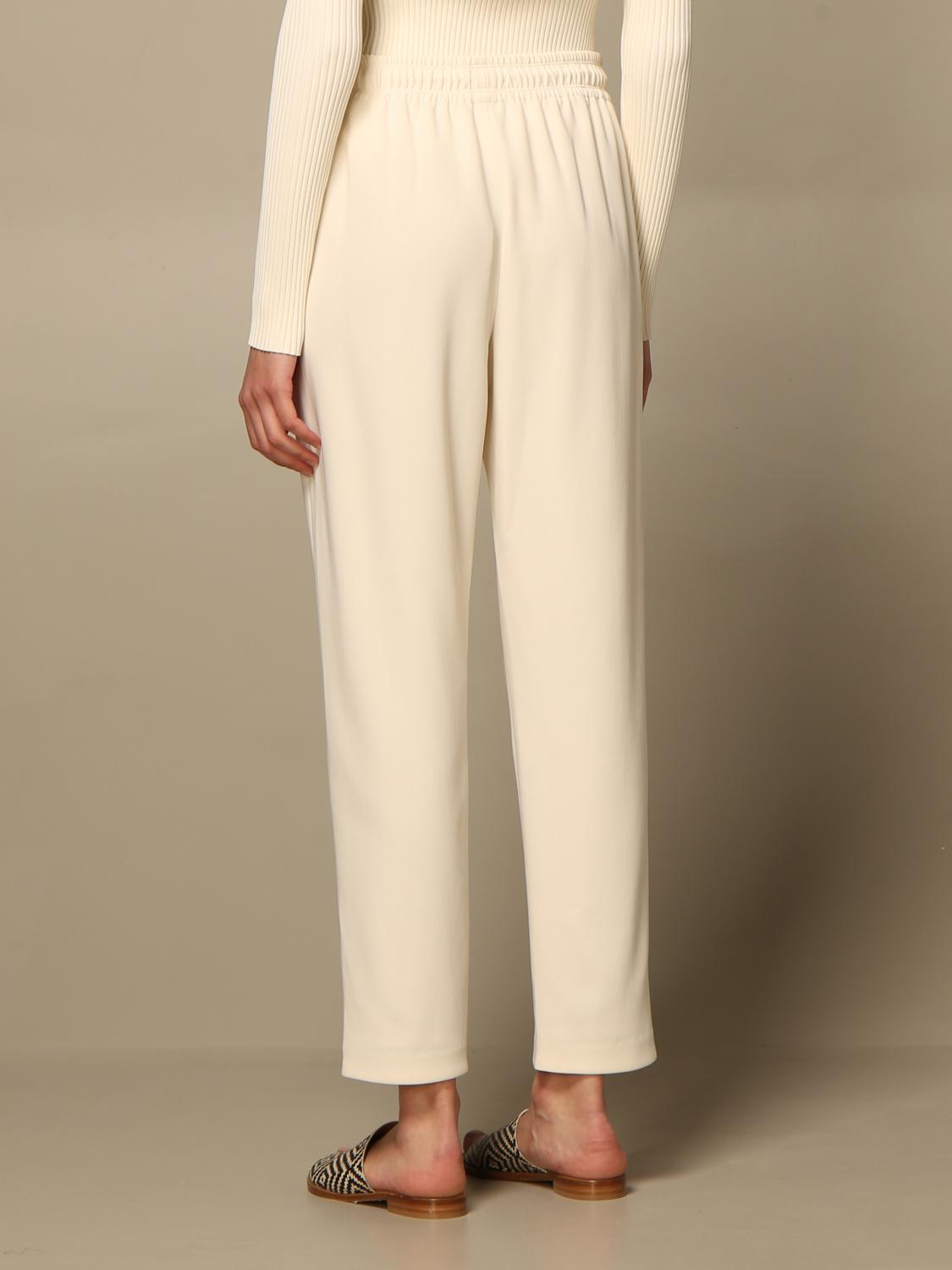 THEORY 裤子: 裤子 女士 Theory, 象牙色 - Img 2