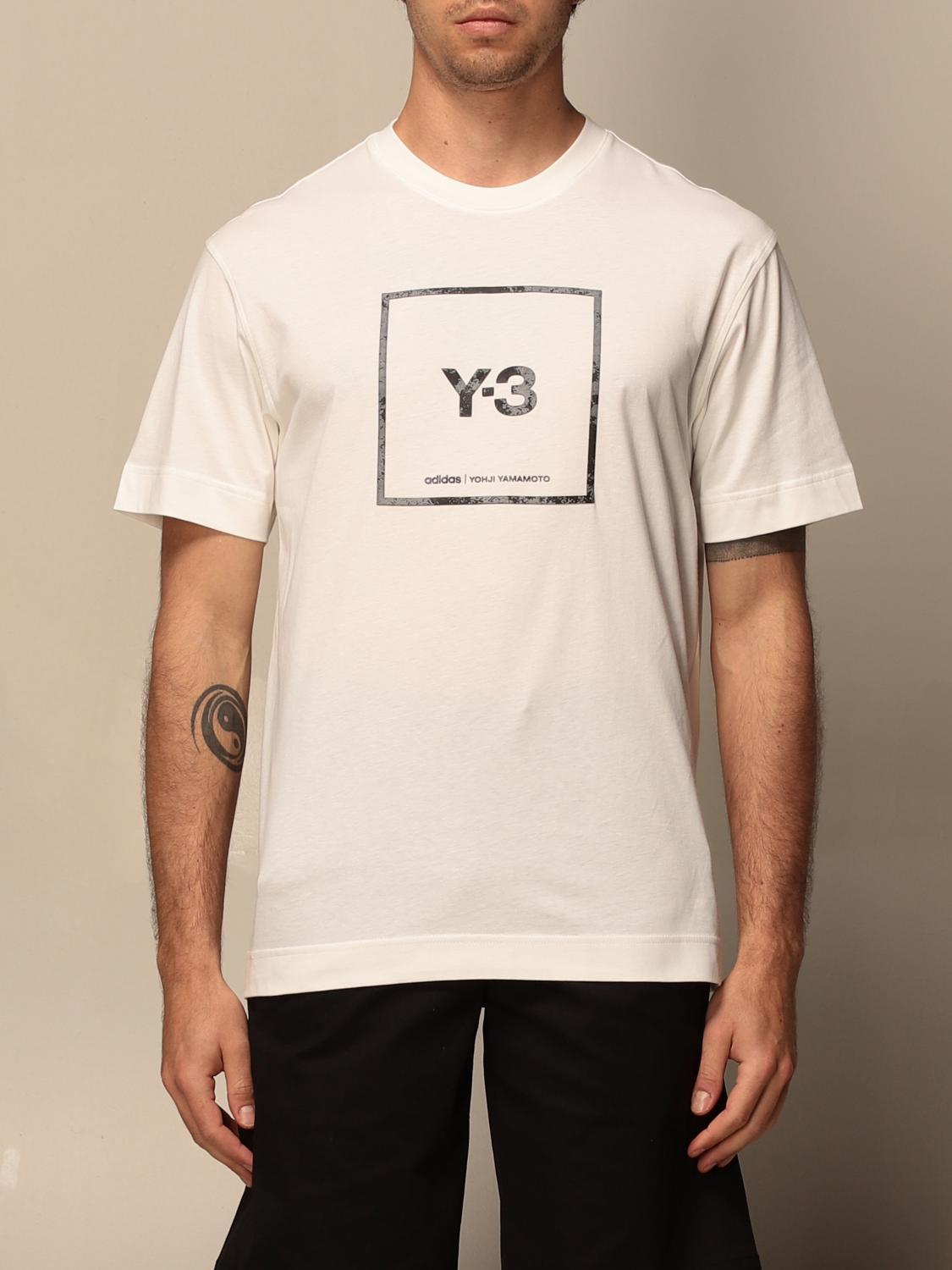Y-3: logo T-shirt - White | Y-3 t-shirt GV6061 online at