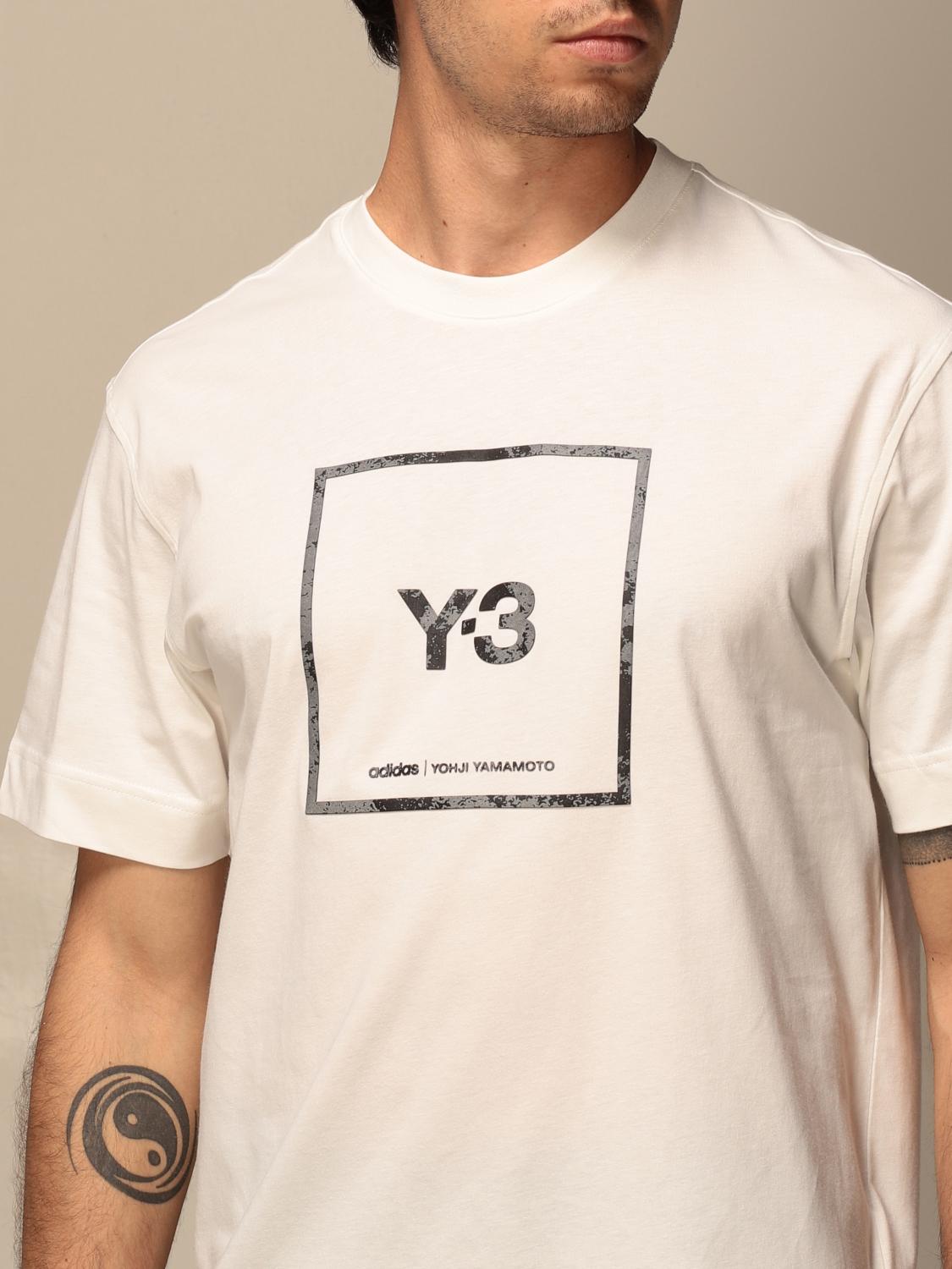 Y-3 T-SHIRT: Y-3 logo T-shirt, White - Img 3