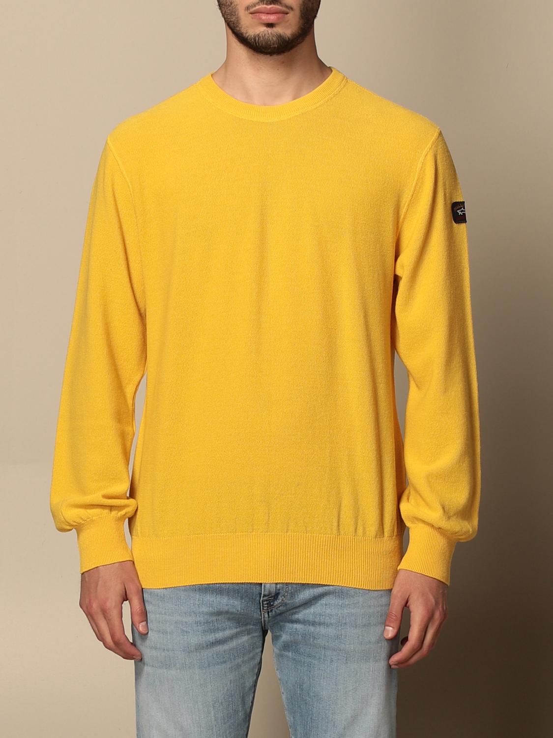 PAUL & SHARK MAGLIA: Maglia a girocollo Paul & Shark basic, Giallo - Img 1
