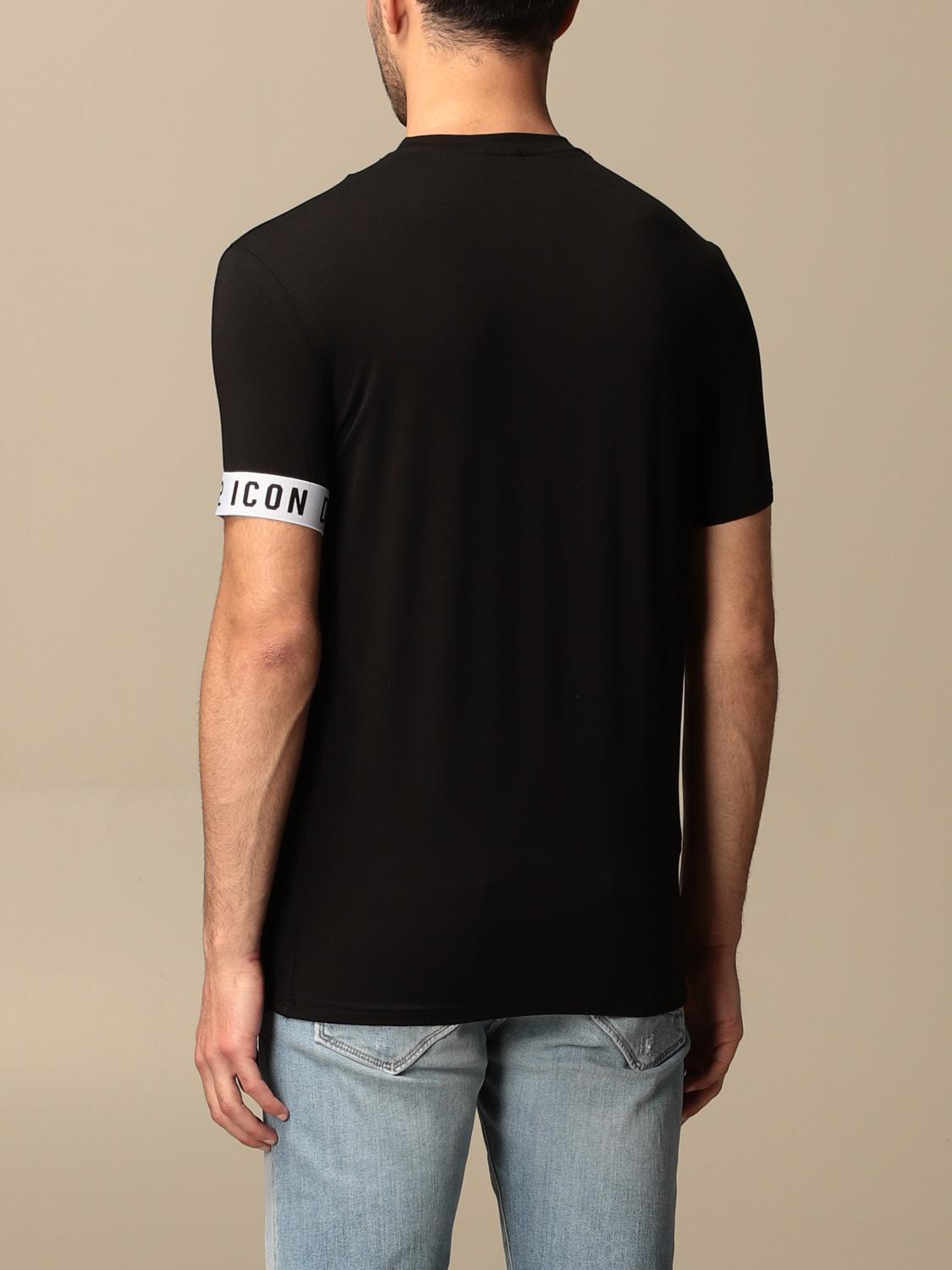 DSQUARED2 CAMISETA: Camiseta hombre Dsquared2, Negro - Img 2