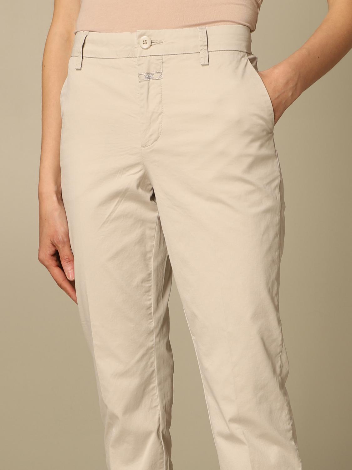 CLOSED PANTS: Pants women Closed, Beige - Img 3