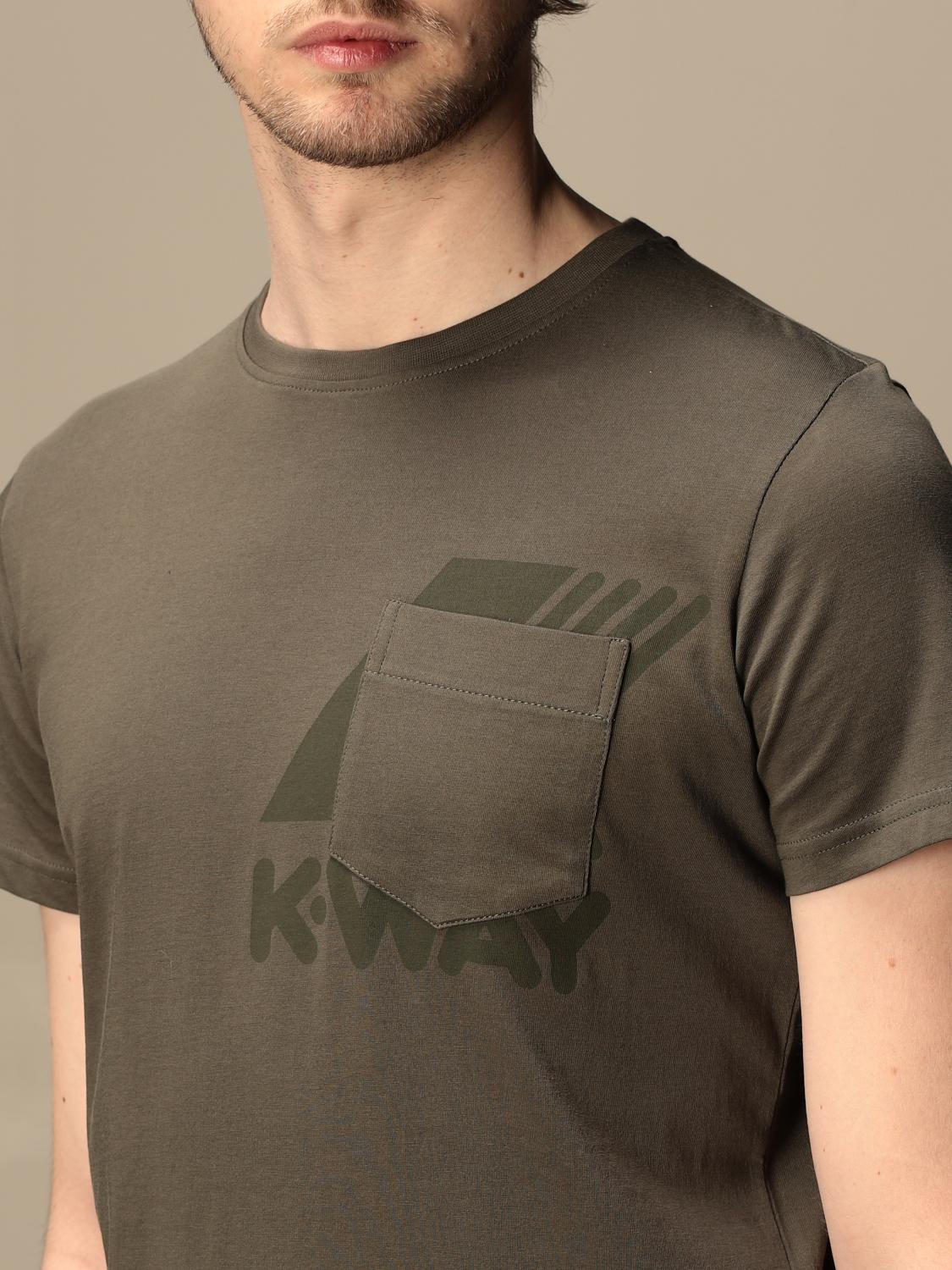 K-WAY T-SHIRT: K-Way Herren T-Shirt, Military - Img 3