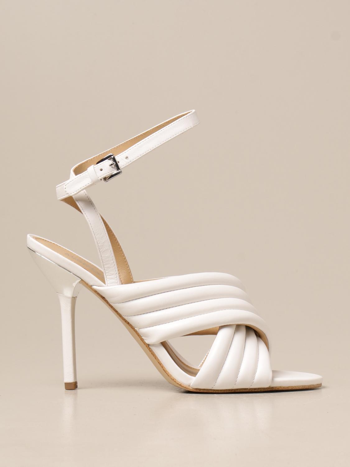 MICHAEL KORS SANDALEN MIT ABSATZ: Michael Kors Damen Sandalen mit Absatz, Weiß - Img 1