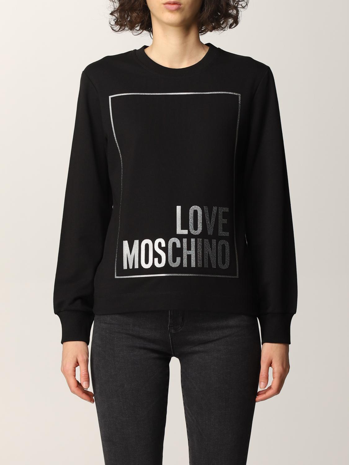 Love moschino sweatshirt black deals