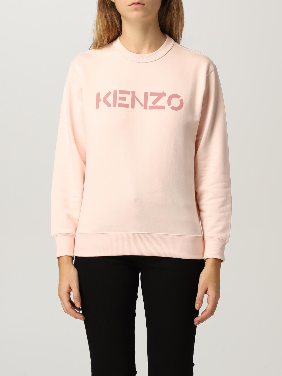 KENZO FELPA: Felpa Kenzo con logo X, Rosa - Img 1