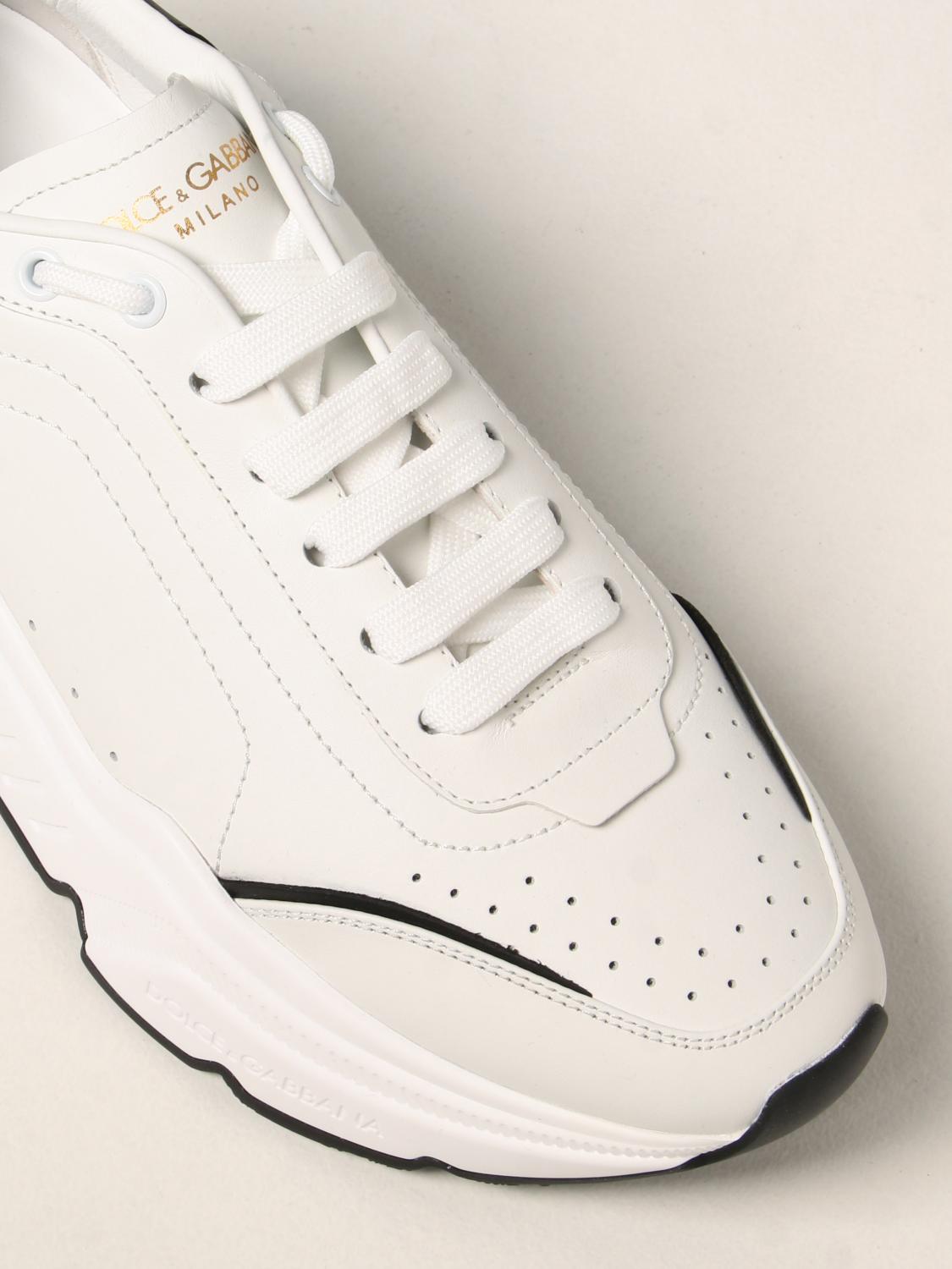 スニーカー DOLCE  GABBANA Men Sneakers CS1791 AX589 89697 WHITE DOLCE&GABBANA Daymaster nappa calfskin CS1791 AX589 89697 WH