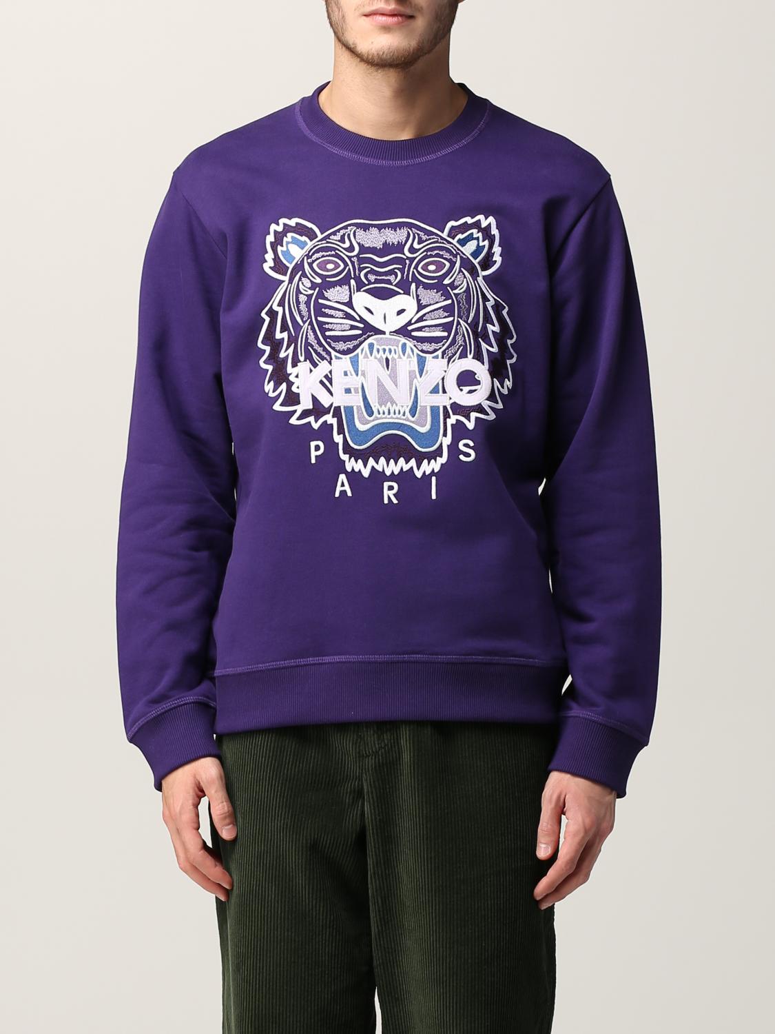 KENZO Herren Sweatshirt Violett Kenzo Sweatshirt FB65SW1234XA online auf GIGLIO.COM