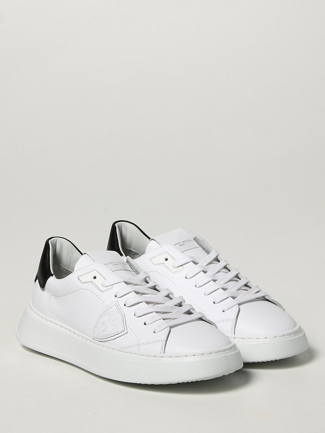 PHILIPPE MODEL BASKETS: Baskets homme Philippe Model, Blanc - Img 2