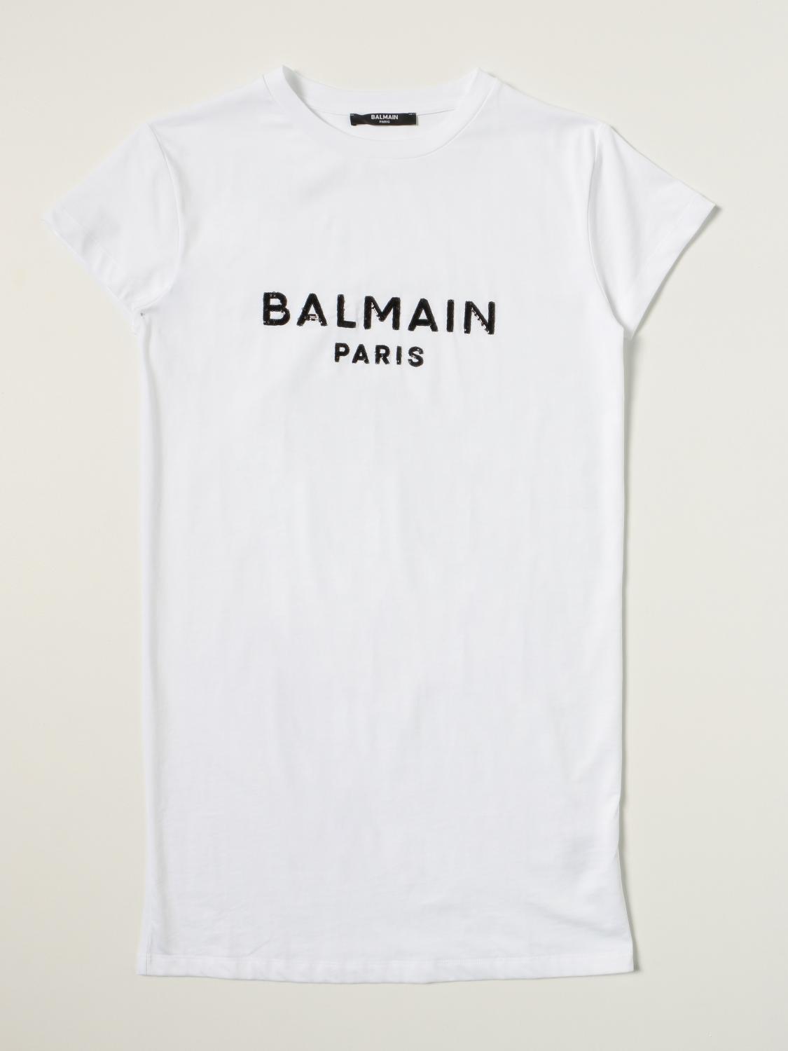 BALMAIN KLEID: Balmain Mädchen Kleid, Weiß - Img 1