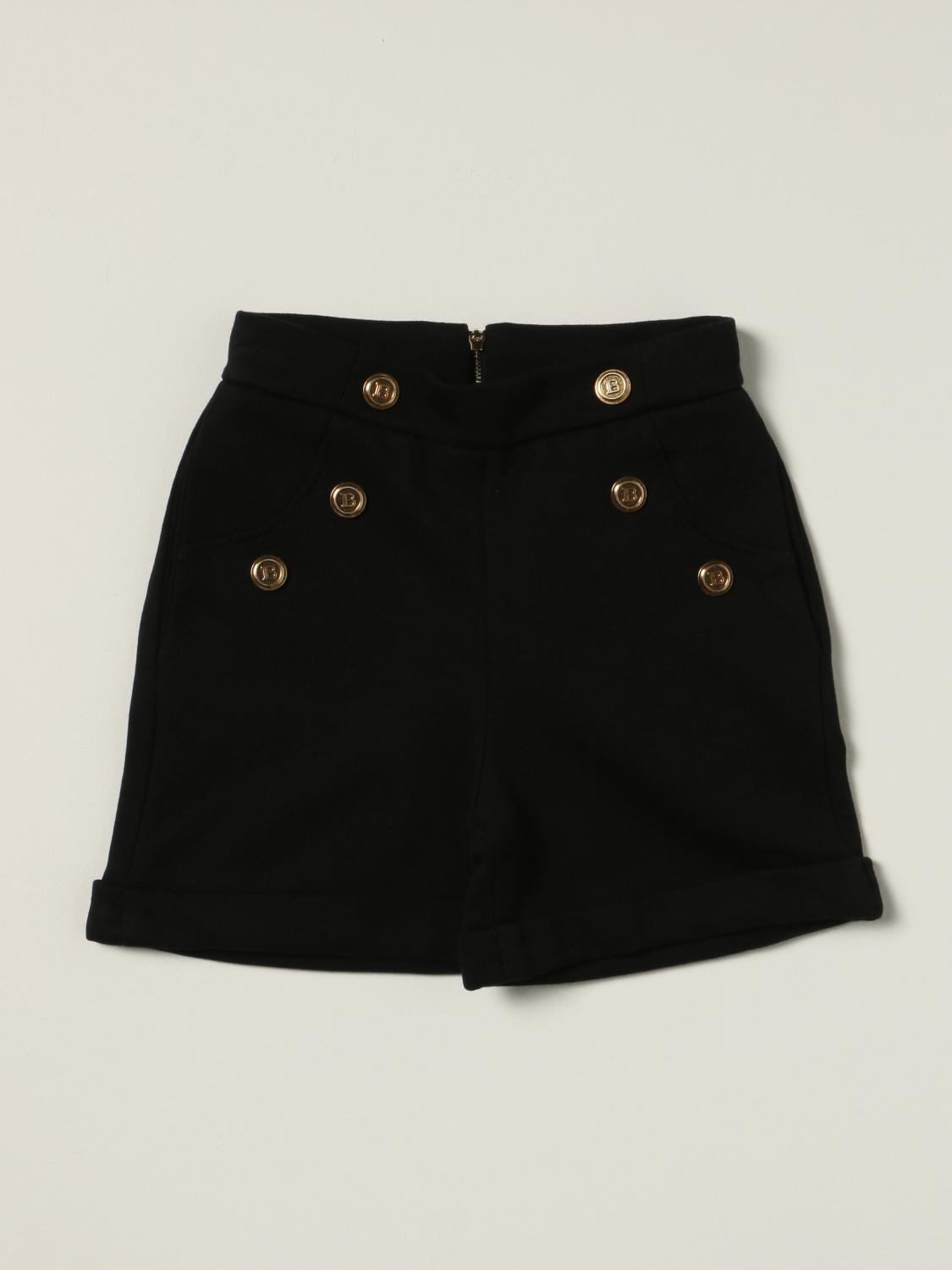 BALMAIN 쇼츠: 쇼츠 소년 Balmain, 블랙 - Img 1
