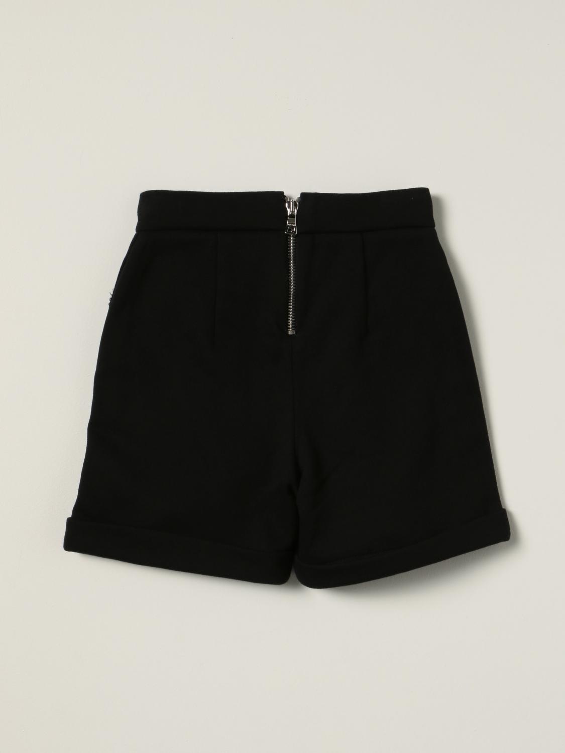 BALMAIN PANTALONES CORTOS: Pantalón niños Balmain, Negro 1 - Img 2