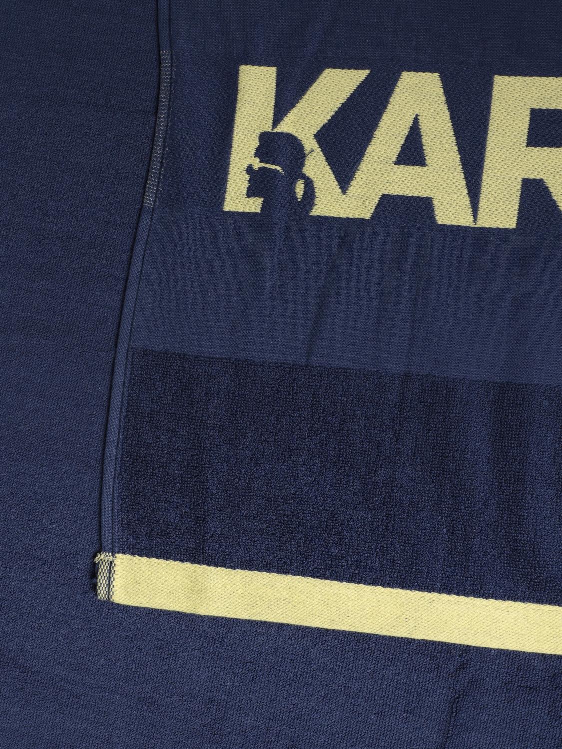 KARL LAGERFELD ASCIUGAMANI E TELI: Telo mare Karl Lagerfeld in spugna di cotone, Blue - Img 2