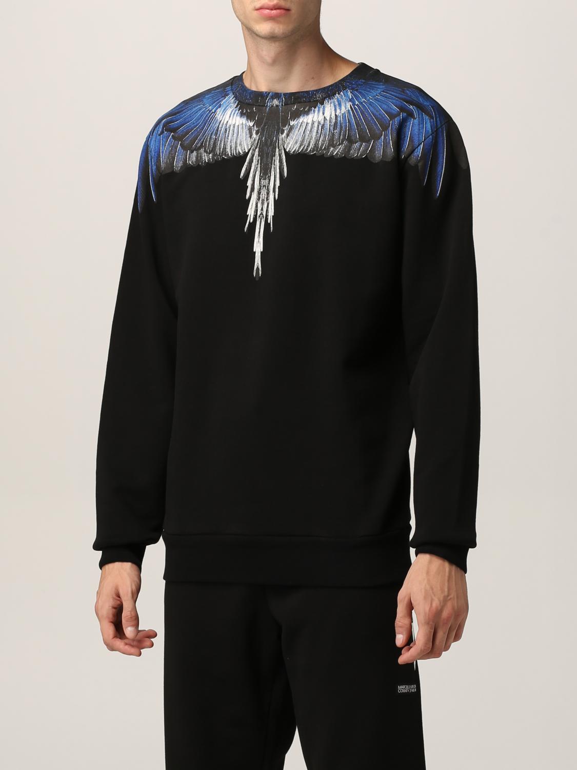 MARCELO BURLON｜SWEATSHIRTS (CMBA009F23FLE001 1030) Marcelo Burlon County Of Milan Icon Wings long-sleeve