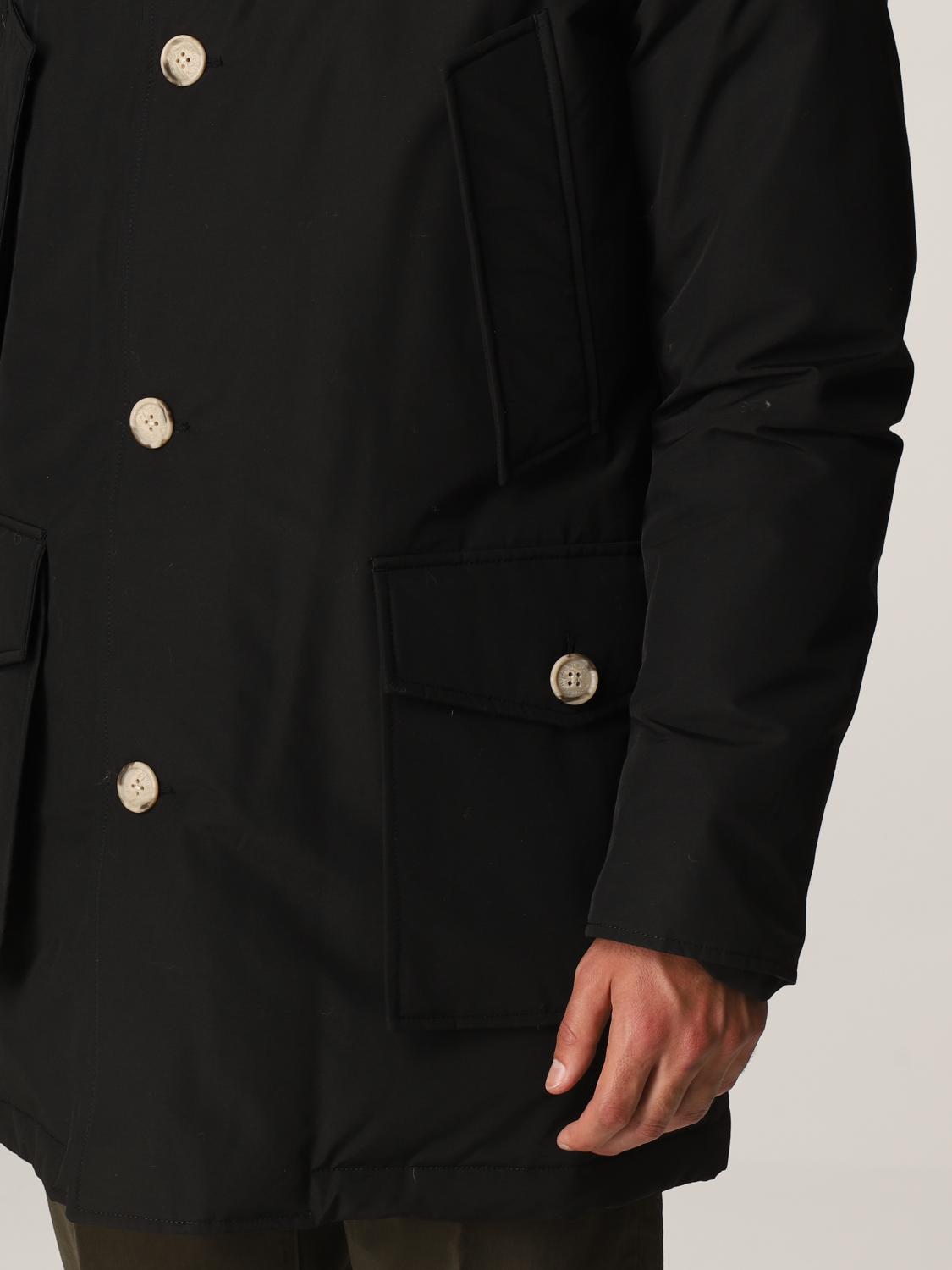 WOOLRICH COAT: Jacket men Woolrich, Black - Img 5
