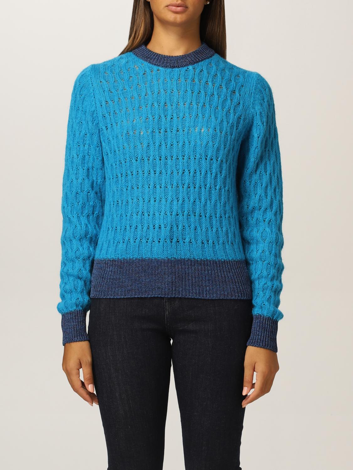 PINKO: jumper in alpaca blend Turquoise Pinko jumper 1G16TU