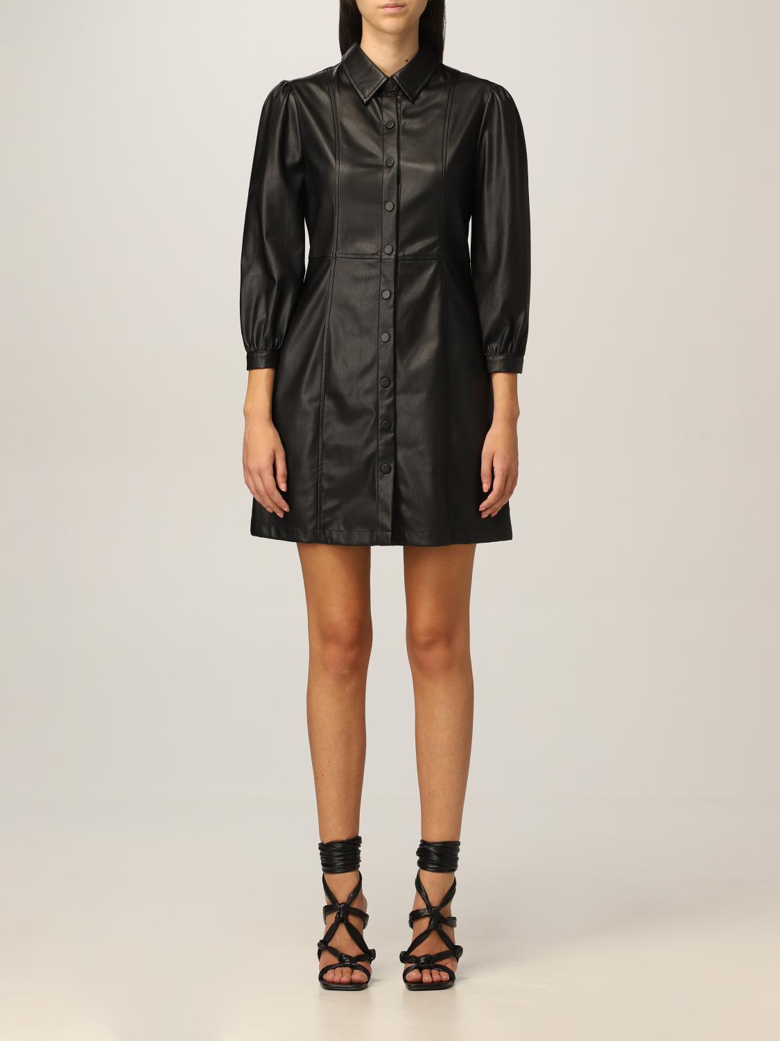 liu jo short dress LIU JO Short Dress With Studs | Black