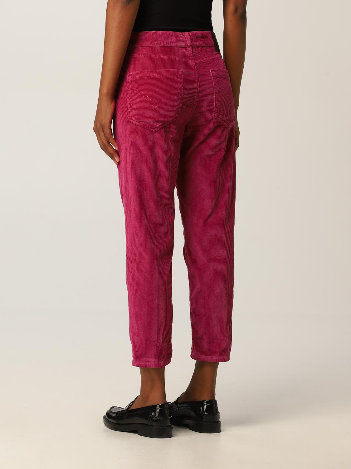 DONDUP PANTS: Pants women Dondup, Fuchsia - Img 2