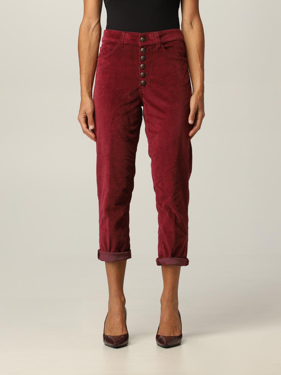 DONDUP PANTALON: Pantalon femme Dondup, Bordeaux - Img 1