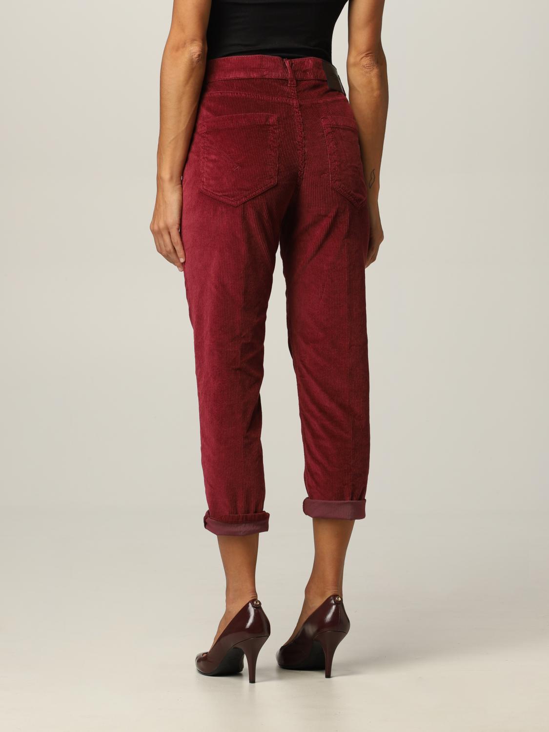 DONDUP PANTALON: Pantalon femme Dondup, Bordeaux - Img 2