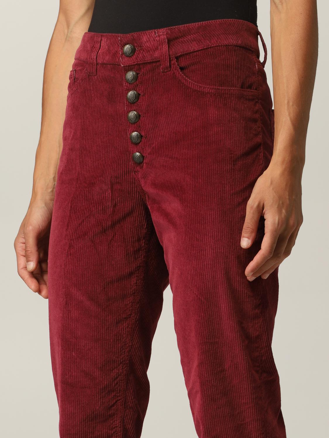 DONDUP PANTALON: Pantalon femme Dondup, Bordeaux - Img 3