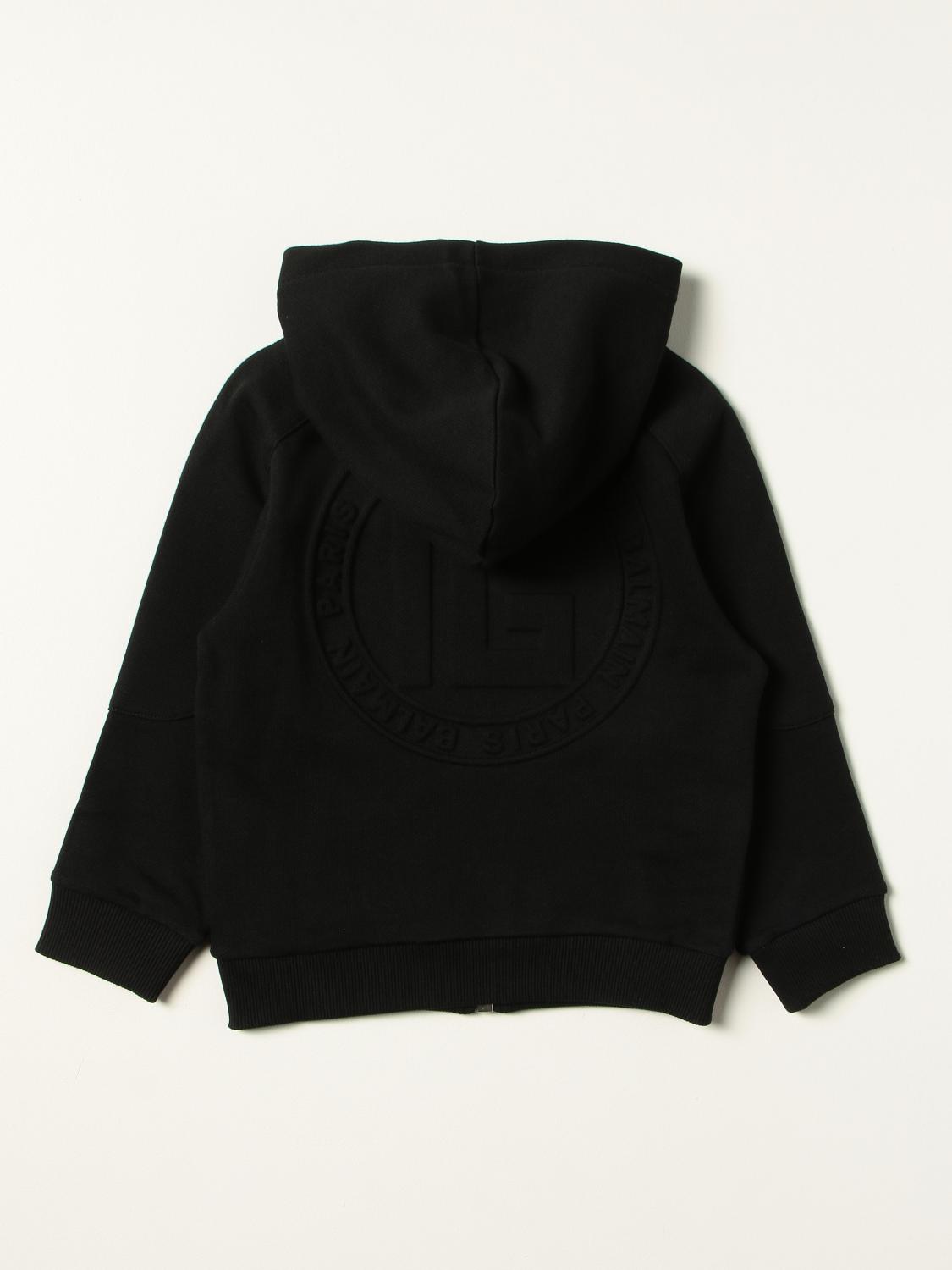 BALMAIN PULLOVER: Balmain Jungen Pullover, Schwarz - Img 2