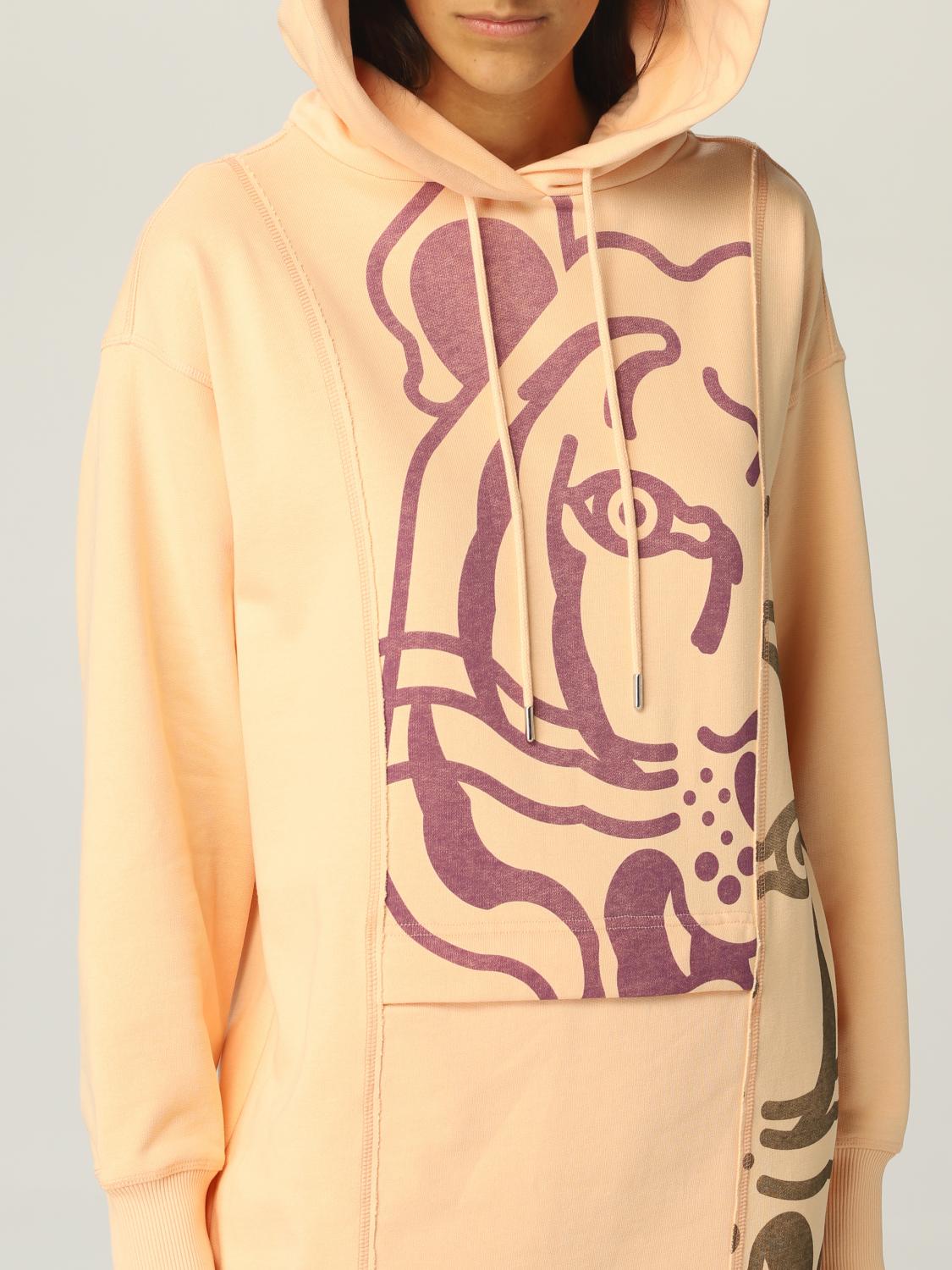 Kenzo Long Sleeved Dress Pink