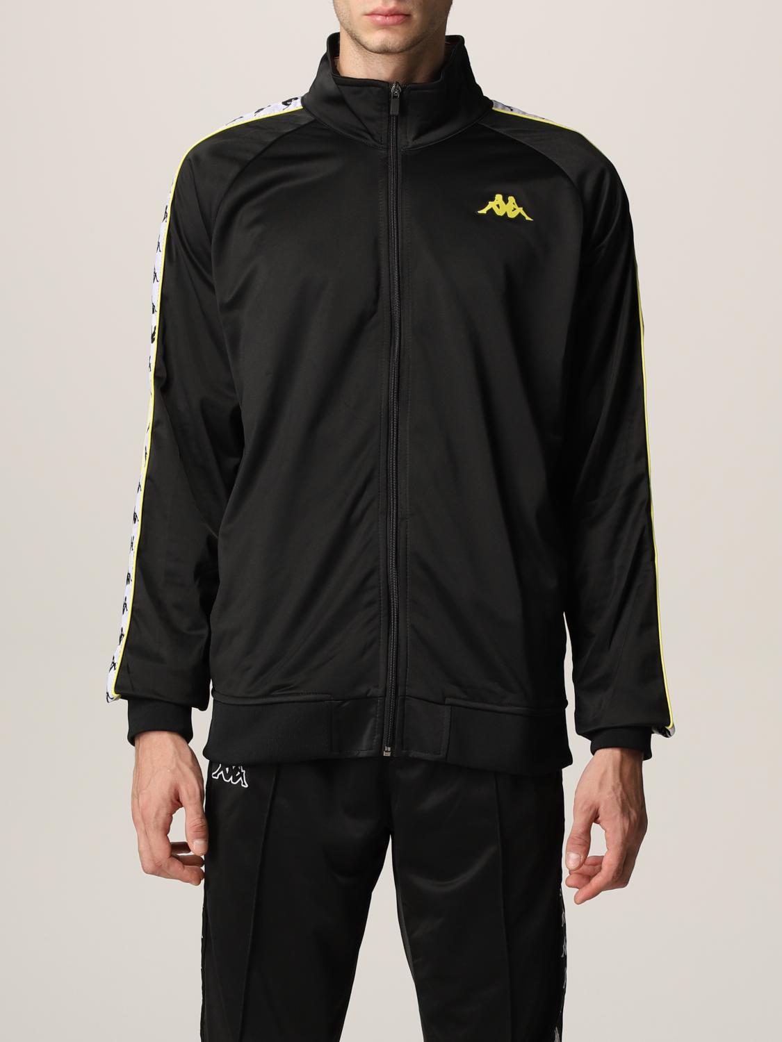 K-WAY KAPPA: Felpa uomo Nero Felpa K-Way Kappa 301EFU0