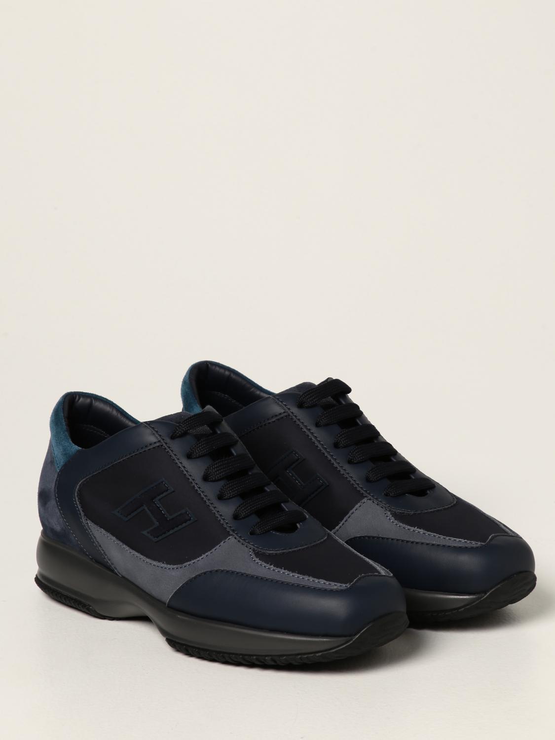 スニーカー HOGAN Men Sneakers HXM00N0Q101R6C0SUD Blue Sneakers Hogan 86er LIGHT BLUE for Man HXM6710FP00U4950US9