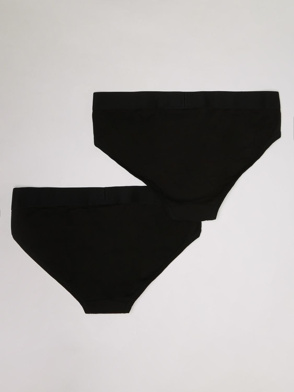 DSQUARED2 INTIMO: Set 2 slip Dsquared2 con logo, Nero - Img 2