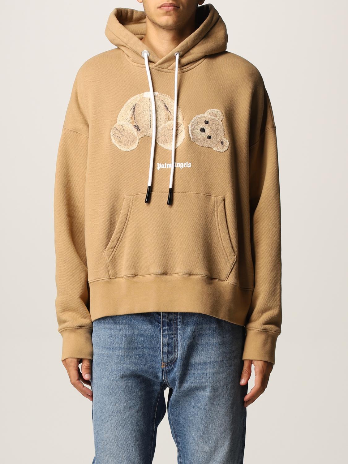 PALM ANGELS SWEATSHIRT: Palm Angels Herren Sweatshirt, Beige - Img 1