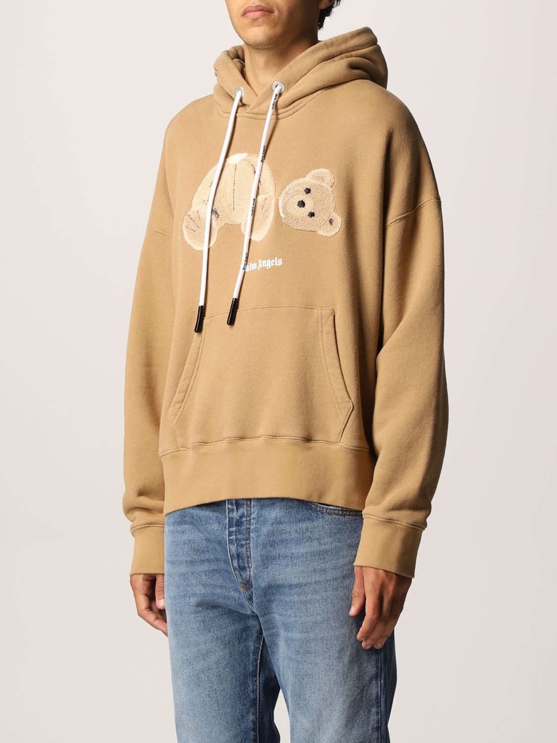 PALM ANGELS SWEATSHIRT: Palm Angels Herren Sweatshirt, Beige - Img 3