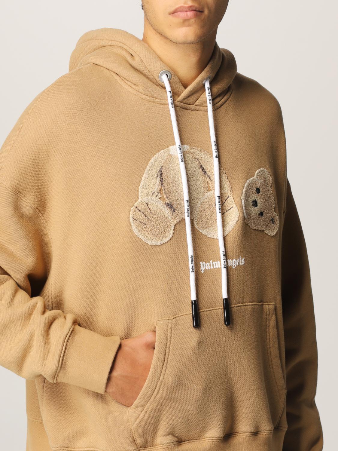 PALM ANGELS SWEATSHIRT: Palm Angels Herren Sweatshirt, Beige - Img 4