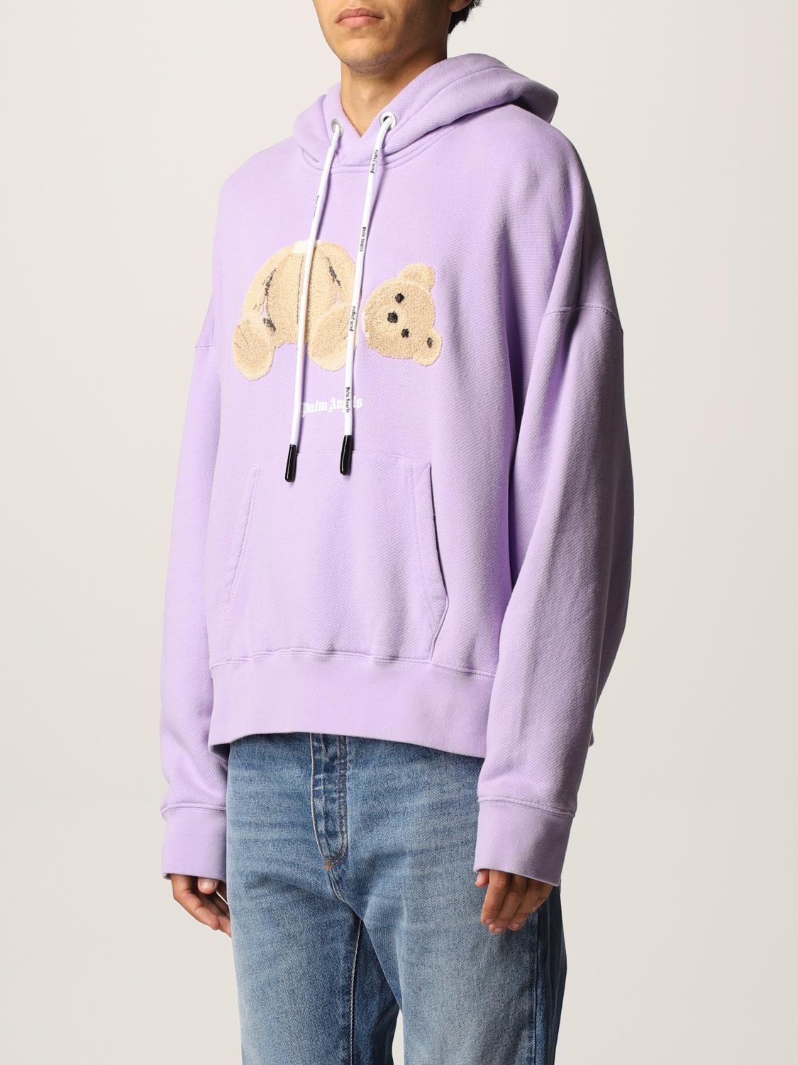 PALM ANGELS SWEATSHIRT: Palm Angels Herren Sweatshirt, Lila - Img 4