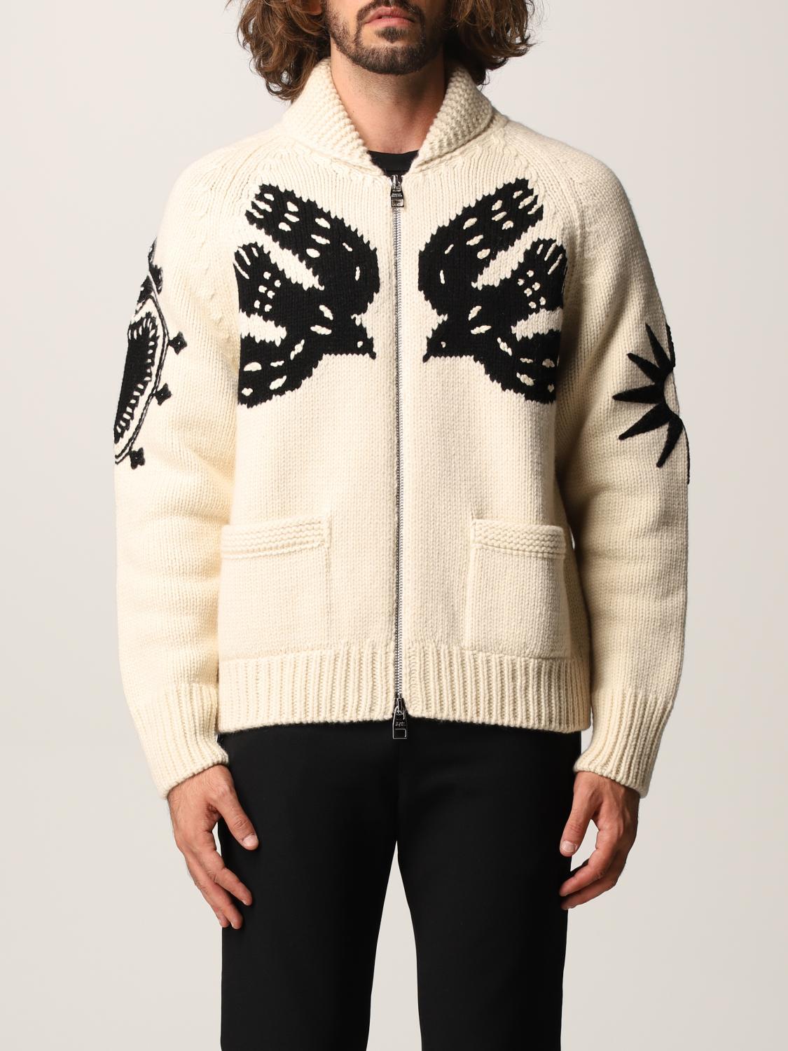 ALEXANDER MCQUEEN: Jacket men - Ivory | Alexander McQueen cardigan 