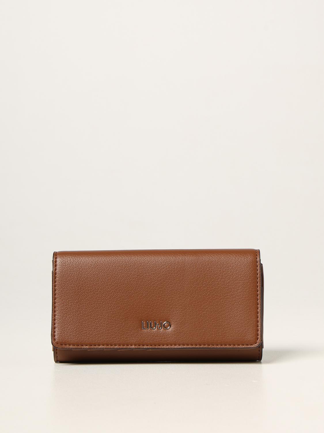 LIU JO WALLET: Liu Jo wallet in synthetic leather, Dove Grey - Img 1