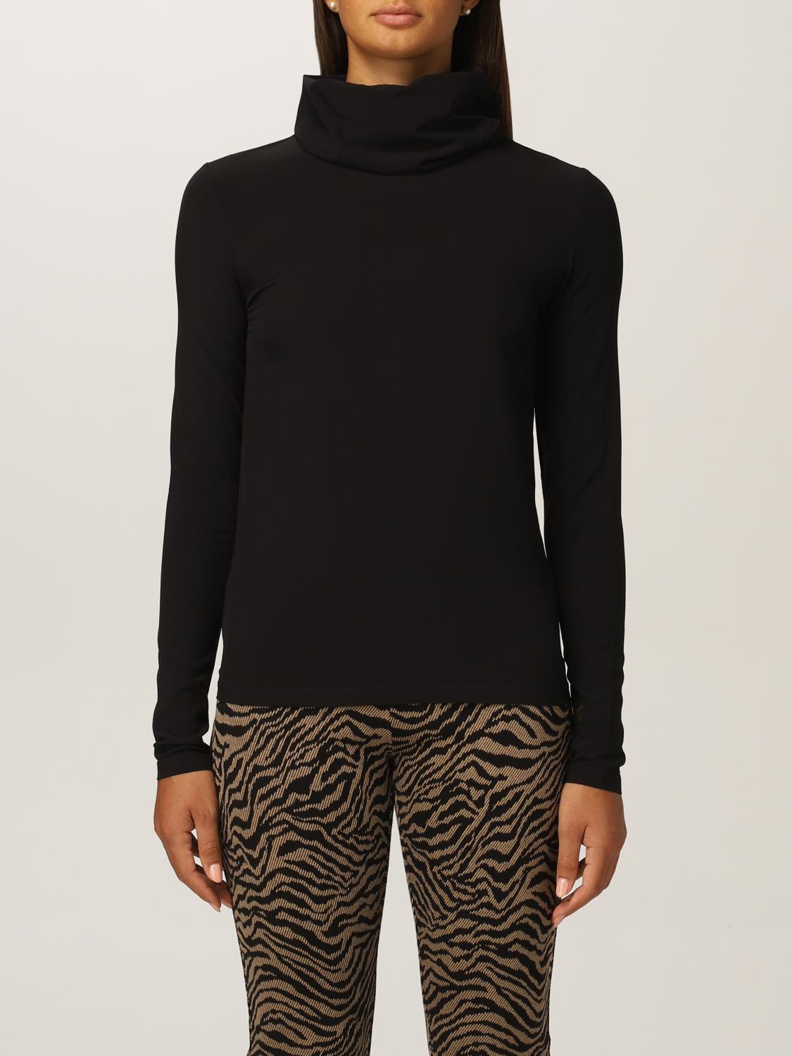 PINKO: stretch sweater with hood - Black | Pinko sweater
