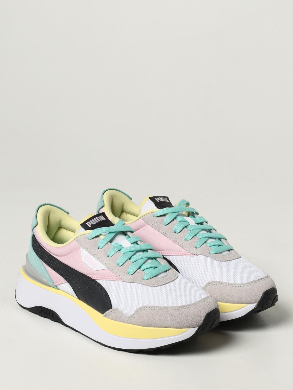 PUMA SNEAKERS: Cruise Rider Silk Road Puma sneakers in suede, White - Img 2