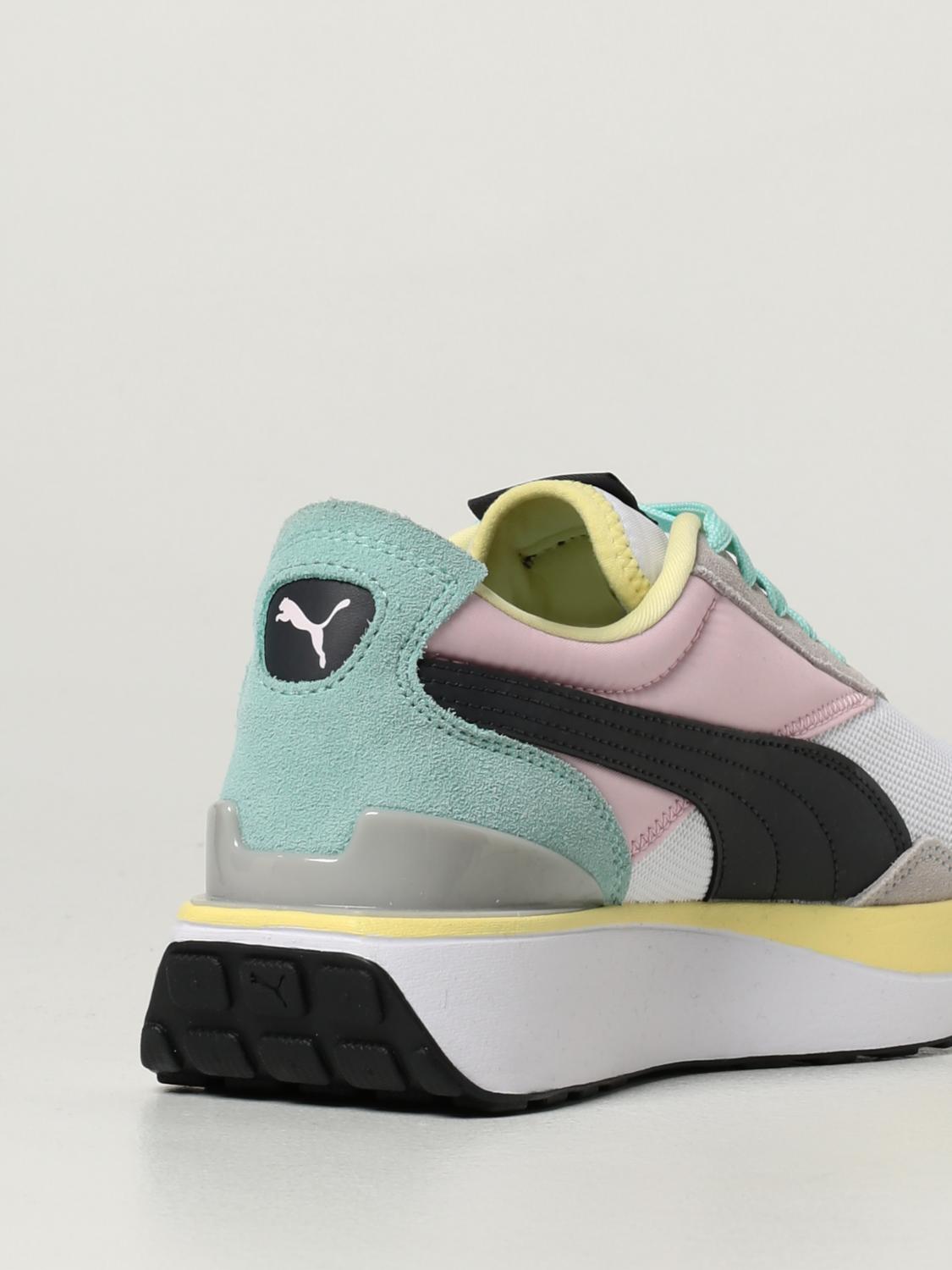 PUMA SNEAKERS: Cruise Rider Silk Road Puma sneakers in suede, White - Img 3