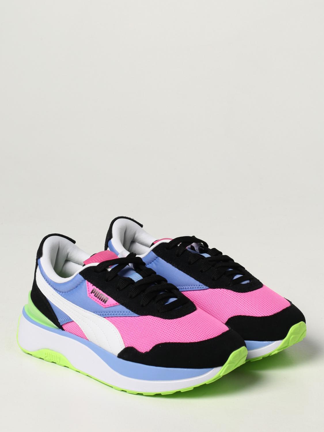PUMA SNEAKERS: Sneakers Cruise Rider Silk Road Puma in camoscio, Rosa - Img 2