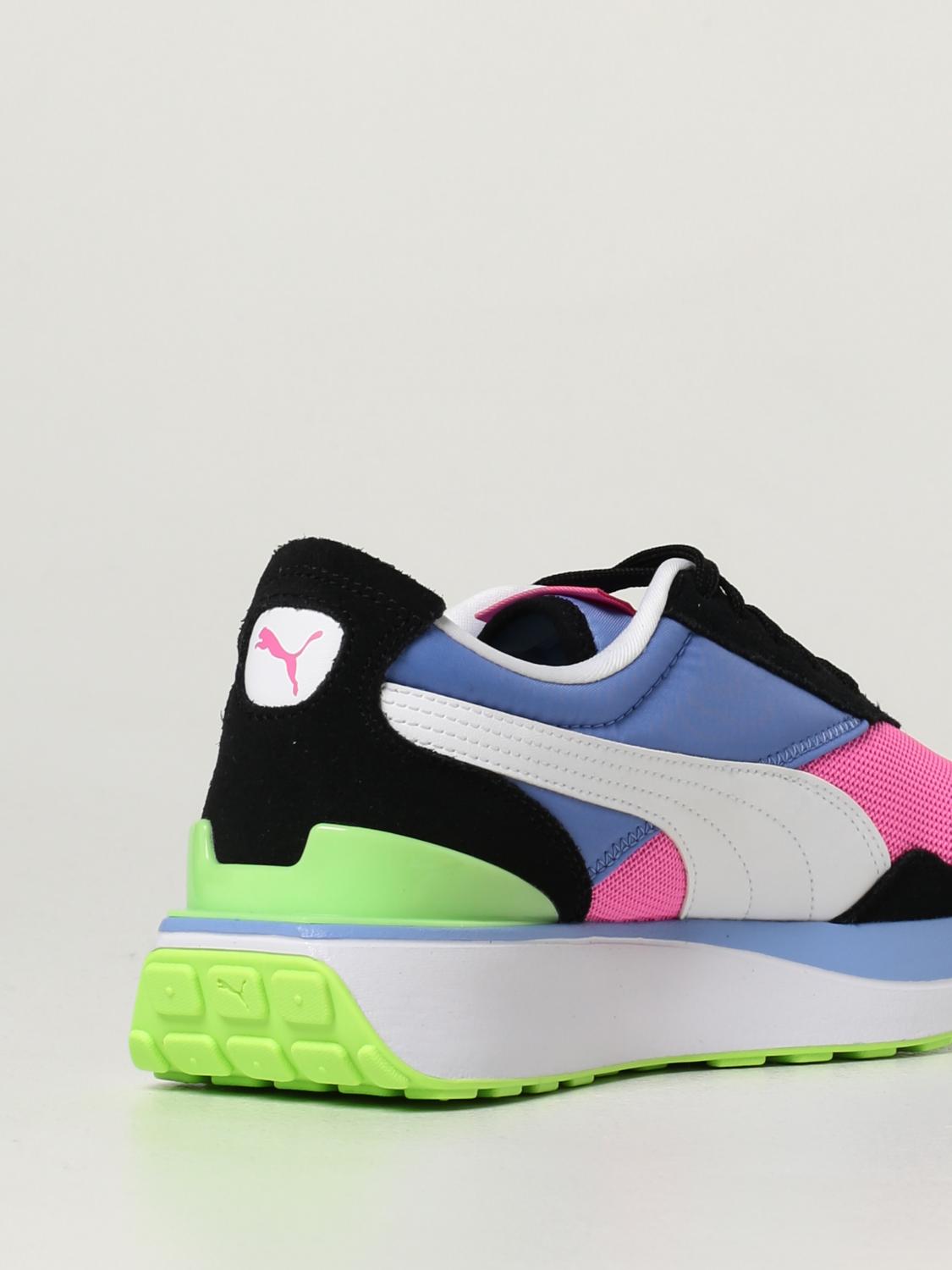 PUMA SNEAKERS: Sneakers Cruise Rider Silk Road Puma in camoscio, Rosa - Img 3