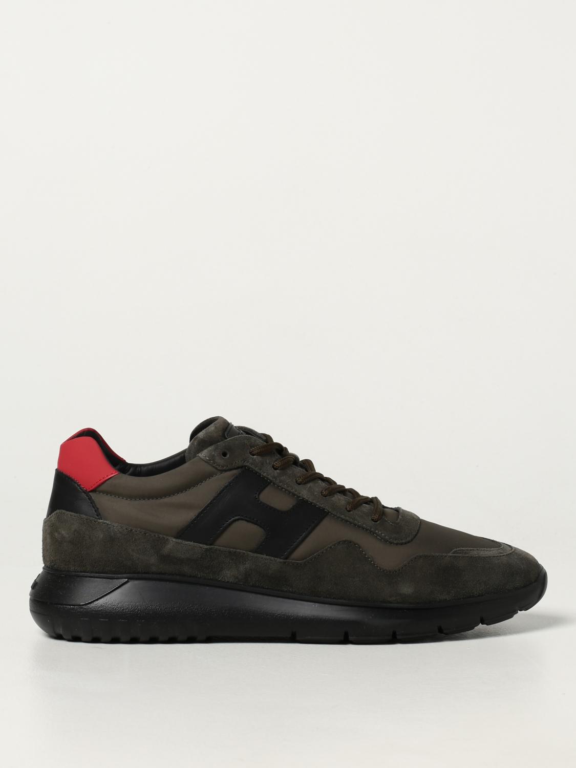 HOGAN SNEAKERS: Hogan sneakers in suede and nylon, Green - Img 1