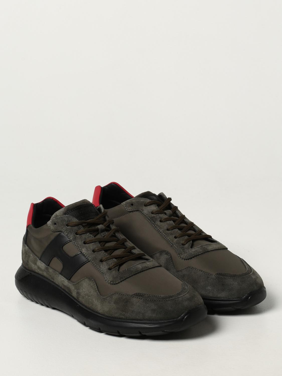 HOGAN SNEAKERS: Hogan sneakers in suede and nylon, Green - Img 2