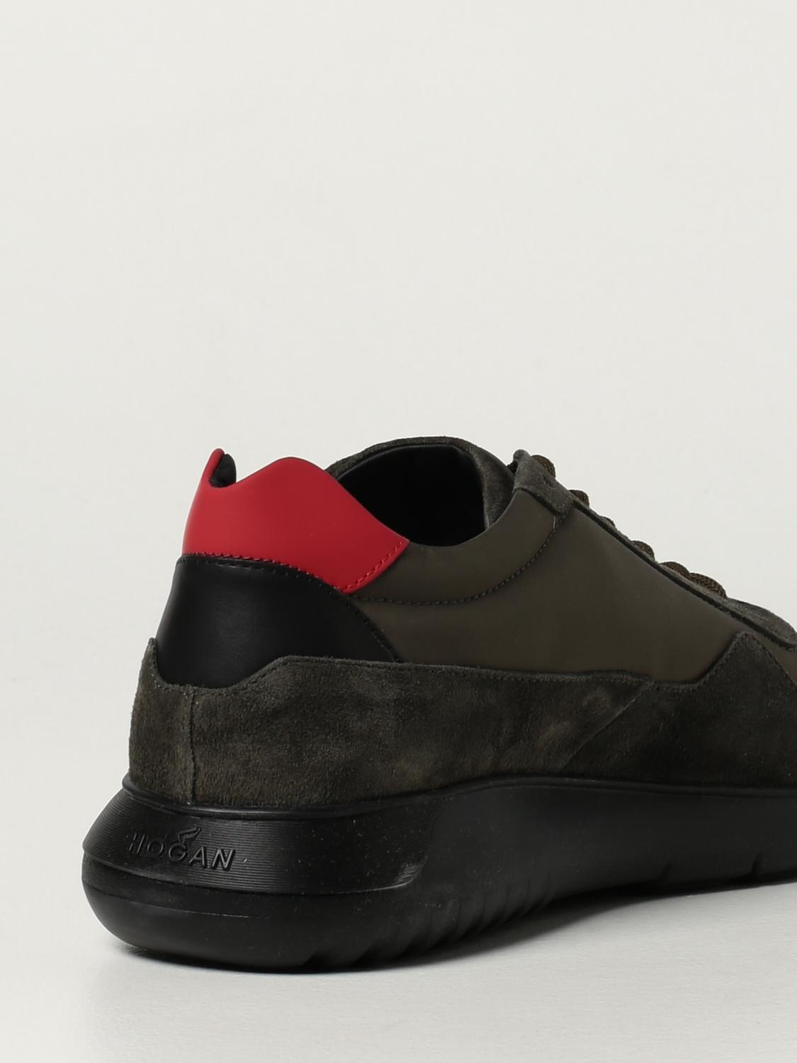 HOGAN SNEAKERS: Hogan sneakers in suede and nylon, Green - Img 3