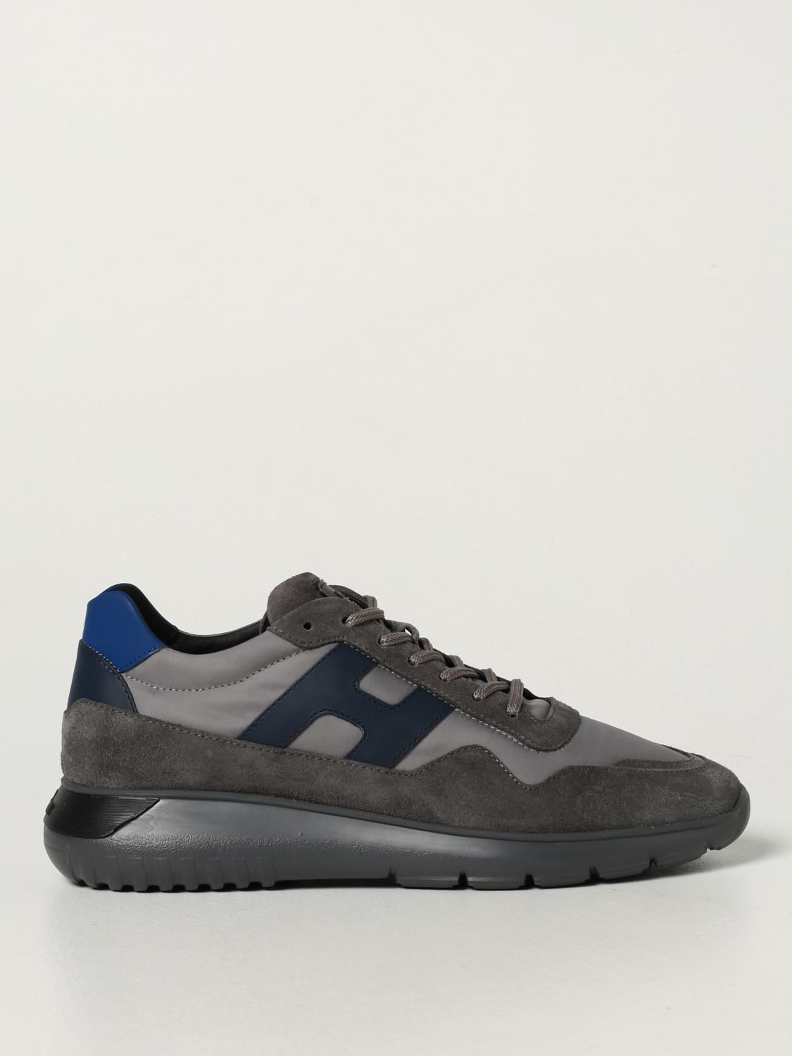 HOGAN SNEAKERS: Hogan sneakers in suede and nylon, Grey - Img 1