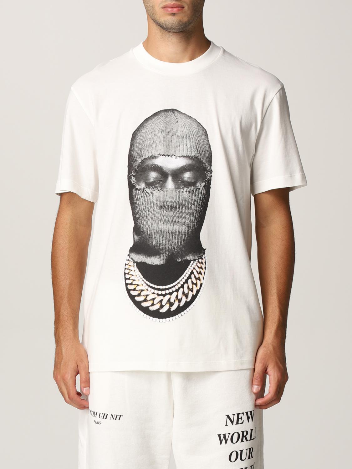 IH NOM UH NIT T-SHIRT: T-shirt Ih Nom Uh Nit con stampa grafica, Bianco - Img 1