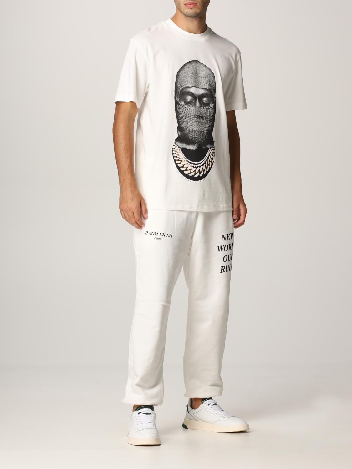 IH NOM UH NIT T-SHIRT: T-shirt Ih Nom Uh Nit con stampa grafica, Bianco - Img 2