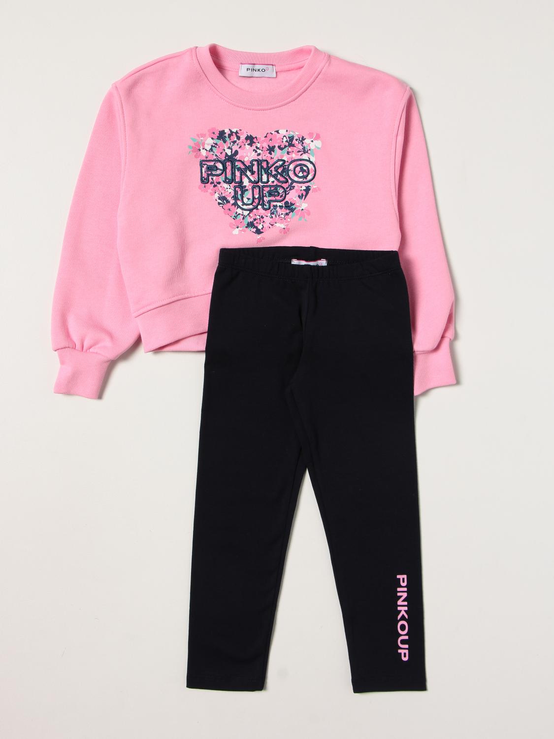 PINKO: cotton sweatshirt + leggings set - Pink | Pinko co-ords 
